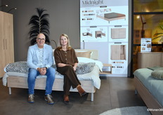John van den Broek and Margot Romeijn of Maxfurn presented a new bedroom concept that gives consumers and retailers more freedom in putting together their ideal sleep environment.
