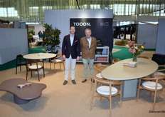 Anthony Coates and Toon De Somer of Tooon. showed the latest collection of outdoor furniture.
