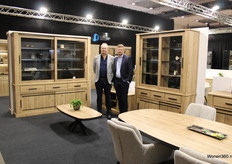 Managing director Jan Dullaert with son Jan Dullaert of Dullaert Furniture at the Kurt set.