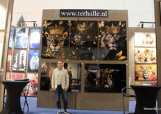 Marcel Ter Halle at his colourful Ter Halle stand.