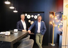 Ledvance's illuminated stand was not to be missed with Sven Moerenhout and Ronald van der Reijden.