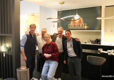 From left to right, Axel de Hennin, Jan Vandenbussche, Marlies Meek, Yves de Lille and Christophe Pinckaers of Lucide NV came 2nd for Innovation.