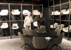 Michel Remmerswaal and Rick Verhoeven at Gusj's stand with more than 12 different models.