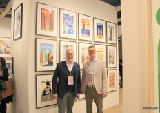 Maarten (left) and Reinoud Blommaert at the new wall art collection.