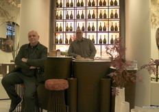 Father Eric and son Sven Verheijen are on the stand of their company WR-inspired with the new collection of marble furniture.