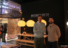 Louise Van Haesebrouck and Michiel Van Keer pose for the photo at the Heerenhuis stand.