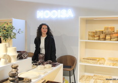 Mooisa's stand is full of marble products that were well liked.