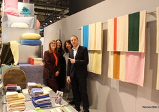 Suite702's team with the linen collection: Shirley, Christina, Nicolet and Olaf.