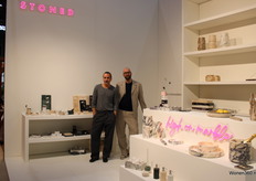 The duo Derkan Atakan and John ter Riet showed Stoned's High on Marble collection.