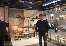 Owner William Joosten of Masterlight with the latest lamp collection.