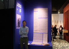 Anthony by Louis de Poortere with The Monochromes. Visitors are busy talking to the representatives in the background.