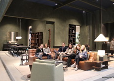 Ethnicraft's team had gathered after the first day of the fair.