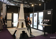 Michelle Wijnhoven of Raw Stones with the new floor tile collection.