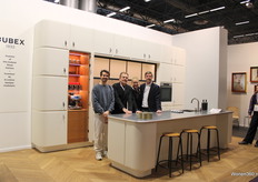 The Cubex team at the modern modular kitchen.