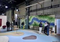 View of a presentation by CS Rugs.