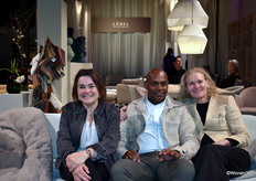 And a little closer still... Marieke van den Berg, Anushka Huinink and Claire Declemy of LABEL | Vandenberg, known for crafted seating.