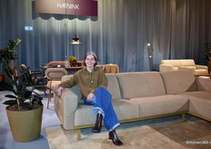 Harvink's good-humoured Alette Trompetter. She had every reason to, because at the fair the brand showed new models, fresh upholstery and extensions to existing designs.