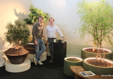 Cristophe Scheyvaerts (left) and Jasper Symons of Mazu with the latest collection.