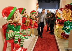 Co-managing director Stijn Hermans of Timstor S.A. with the new outside elves.