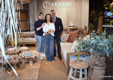 Nature as inspiration at the quirky Sempre, with, from left, Sofie Faes, Carina Cunha and Christophe Durant.