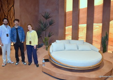 Zelie Gryspeerdt, Dieter Vandervelden and Zino Van Immerseel of Morpho, which surprises with organic shapes and innovative design.